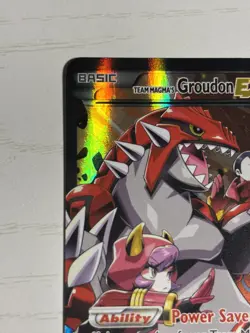 Team Magma's Groudon EX #15 Double Crisis Ultra Rare LP Pokemon - Image 3
