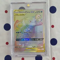 Pokemon GX Tag Team Rainbow Cosmic Eclipse Blastoise and Piplup 253/236 - Image 3
