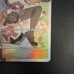 Pokemon TCG Jessie & James 68/68 Hidden Fates Ultra Rare Full Art Holo - Image 5