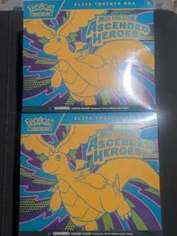 2x Pokemon TCG MEGA Ascended Heroes Factory Sealed ETB Elite Trainer Box LOT! - Image 1