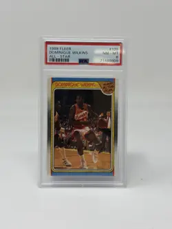 Fleer 1988-89 Dominique Wilkins All-Star Team Hawks #125 PSA 8 - Image 1