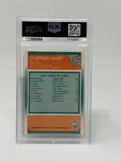 Fleer 1988-89 Dominique Wilkins All-Star Team Hawks #125 PSA 8 - Image 2