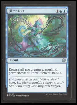 MTG Filter Out 7 Uncommon March of the Machine: The Aftermath Card CB-1-3-A-1 - Image 1