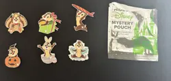 Disney Dale Holiday DLR Pin Set Of 6 Hidden Mickey Wave A 2026 WITH CHASER - Image 1