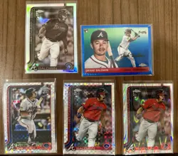 Drake Baldwin Rookie Refractor 5-Card Lot Atlanta Braves - Image 1