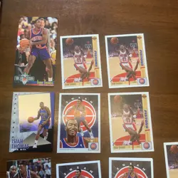 Isaiah Thomas Detroit Pistons NBA Basketball Lot of 16 cards Fleer Hoops NM/VG - Image 2