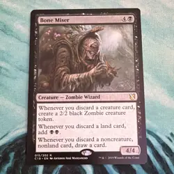 Wizards of the Coast MTG Bone Miser Commander 2019 Regular Rare Black #015 EN - Image 1
