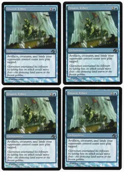 Frozen Aether x4 4x 2007 Planar Chaos PLAYSET Blue Unc Enchantment MTG NM AZ1 - Image 1