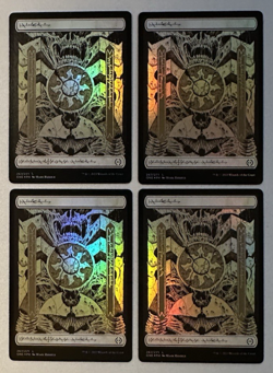 MTG / Plains (X4) Phyrexia: All Will Be One Full Art Basic Lands #267 FOIL / NM - Image 1