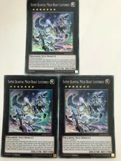 Yugioh Super Quantal Mech Beast Lusterrex DANE-EN037 Super Rare x3 Play Set - Image 1