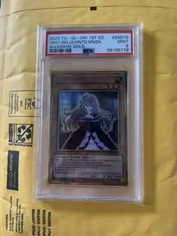 2020 Yu-Gi-Oh! 1st Ed. Maximum Gold Ghost Belle & Haunted Mansion PSA 9 #EN012 - Image 2