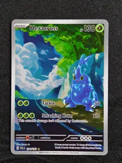 Pokemon Card Heracross 194/193 Paldea Evolved Holo Illustration Rare - Image 1