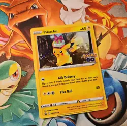 Pokemon Card Pikachu SWSH234 Pokemon Go Black Star Promo Holo TCG - Image 2