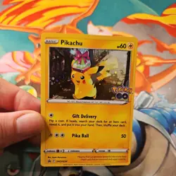 Pokemon Card Pikachu SWSH234 Pokemon Go Black Star Promo Holo TCG - Image 3