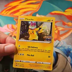Pokemon Card Pikachu SWSH234 Pokemon Go Black Star Promo Holo TCG - Image 4