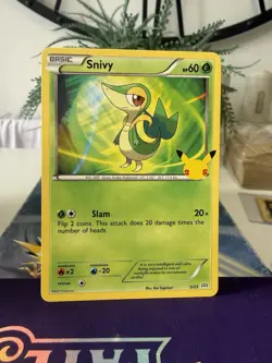 Snivy 5/25 Non Holo Mcdonalds 25th Promo Pack Fresh - Image 1