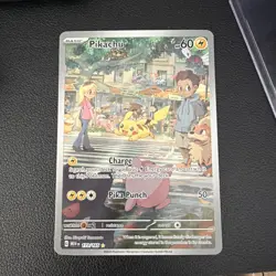 Pikachu 173/165 Sv: Scarlet & Violet 151 Illustration Rare Holo Card - Image 1