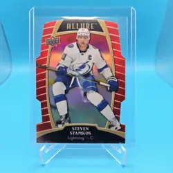 STEVEN STAMKOS 2019-20 Upper Deck Allure RED RAINBOW Parallel #34 Lightning - Image 3