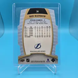 STEVEN STAMKOS 2019-20 Upper Deck Allure RED RAINBOW Parallel #34 Lightning - Image 4