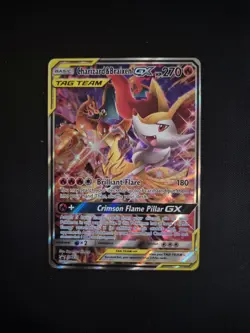 Charizard & Braixen GX SM230 Holo Pokemon Card Black Star - Image 1