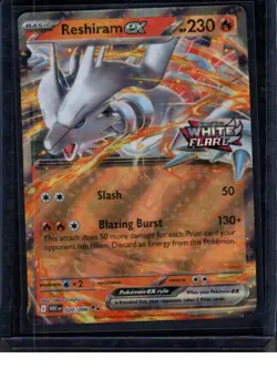 Reshiram ex (White Flare Stamped) Holo Double Rare 020/086 NM - Image 1