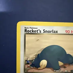 Rocket's Snorlax 33/132 Rare Gym Heroes Pokemon Card NM - Image 2