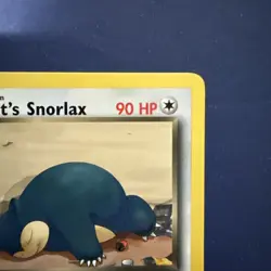 Rocket's Snorlax 33/132 Rare Gym Heroes Pokemon Card NM - Image 3