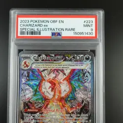 PSA 9 Charizard ex 223/197 Pokemon Obsidian Flames Graded Card - Image 2