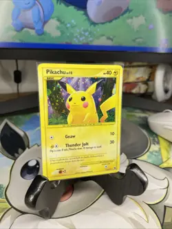 Pikachu Pokemon Rising Rivals Secret Rare Holo 112/111 2009 English Card - Image 2