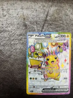 Pikachu EX Surging Sparks Ultra Rare Card 219/191! - Image 5