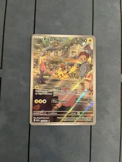 Pikachu 173/165 S&V 151 Illustration Rare Pokemon Card NM Condition - Image 1