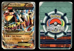 Primal Groudon EX 86/160 World Championship Decks Pokemon Card DMG - Image 1