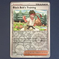 Black Belt's Training 144/159 Journey Together Reverse Holo Pokemon Card NM - Image 1