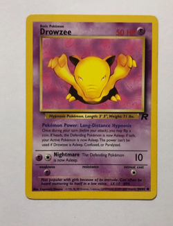 Pokemon Card Team Rocket Drowzee 54/82 Light Played - Image 1