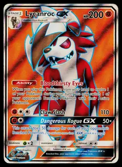 Pokemon Card Guardians Rising Lycanroc GX 138/145 Ultra Rare - Image 1
