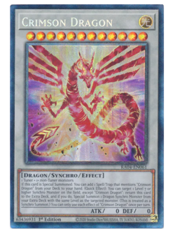 Crimson Dragon (card) - RA04-EN061 - Collector's Rare Stampede - Image 1