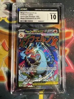 Pokemon 2025 Mega Charizard X ex Black Star UPC Promo Card 023 CGC Gem Mint 10 - Image 1
