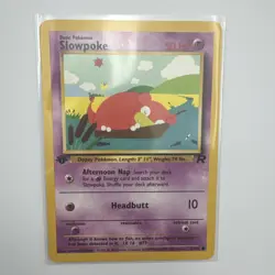 Pokemon TCG Slowpoke 67/82 1st Edition Team Rocket Regular Card - Image 1