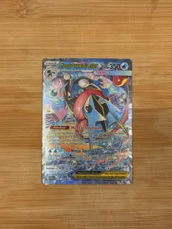 Mega Greninja EX 116/086 XY BREAKpoint Full Art Holo Ultra Rare Pokemon Card - Image 4