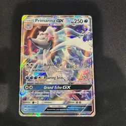 Pokemon TCG Primarina GX 42/149 Ultra Rare Full Art Holo SM Base Set Card 2017 - Image 1