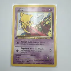 Abra 1st Edition - 49/82 - Common Pokemon Card - Team Rocket Set 2000 WOTC - Image 1