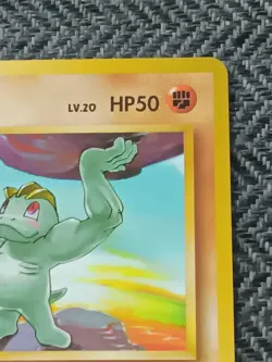 Machop Japanese Base Pokemon card old back US seller - Image 5