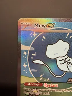Mew EX 232/091 Bubble Mew Holo Card SV: Paldean Fates SIR Near Mint NM Condition - Image 2
