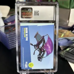 2019 Fortnite Series 1 Crystal Shard Dark Glyph #135 CGC 8 (not PSA) Italy A - Image 2
