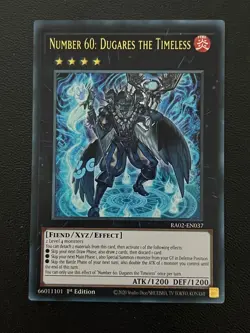 Number 60: Dugares the Timeless RA02-EN037 25th Anniversary Yu-Gi-Oh - Image 1