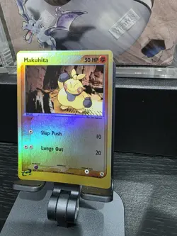 Pokemon Makuhita 56/109 Reverse Holo Ex Ruby & Sapphire Print Line Error #320 - Image 3