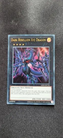 YUGIOH DARK REBELLION XYZ DRAGON LEDD-ENC32 ULTRA RARE - Image 1