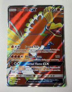 Pokemon TCG Ho-Oh GX 131/147 Burning Shadows Full Art Holo Eng - Image 1