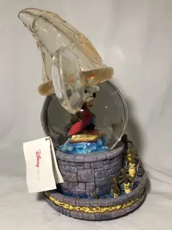 Disney Mickey Fantasia Music Box Vintage Snow globe Sorcerer's Apprentice Hat - Image 4