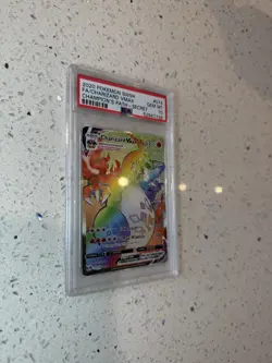 2020 POKEMON SWSH CHAMPIONS PATH 74/73 CHARIZARD VMAX RAINBOW PSA 10 - Image 4